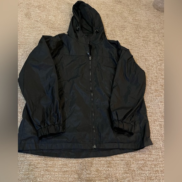 i5 Apparel Black Hooded Windbreaker Sz-M - Picture 1 of 13